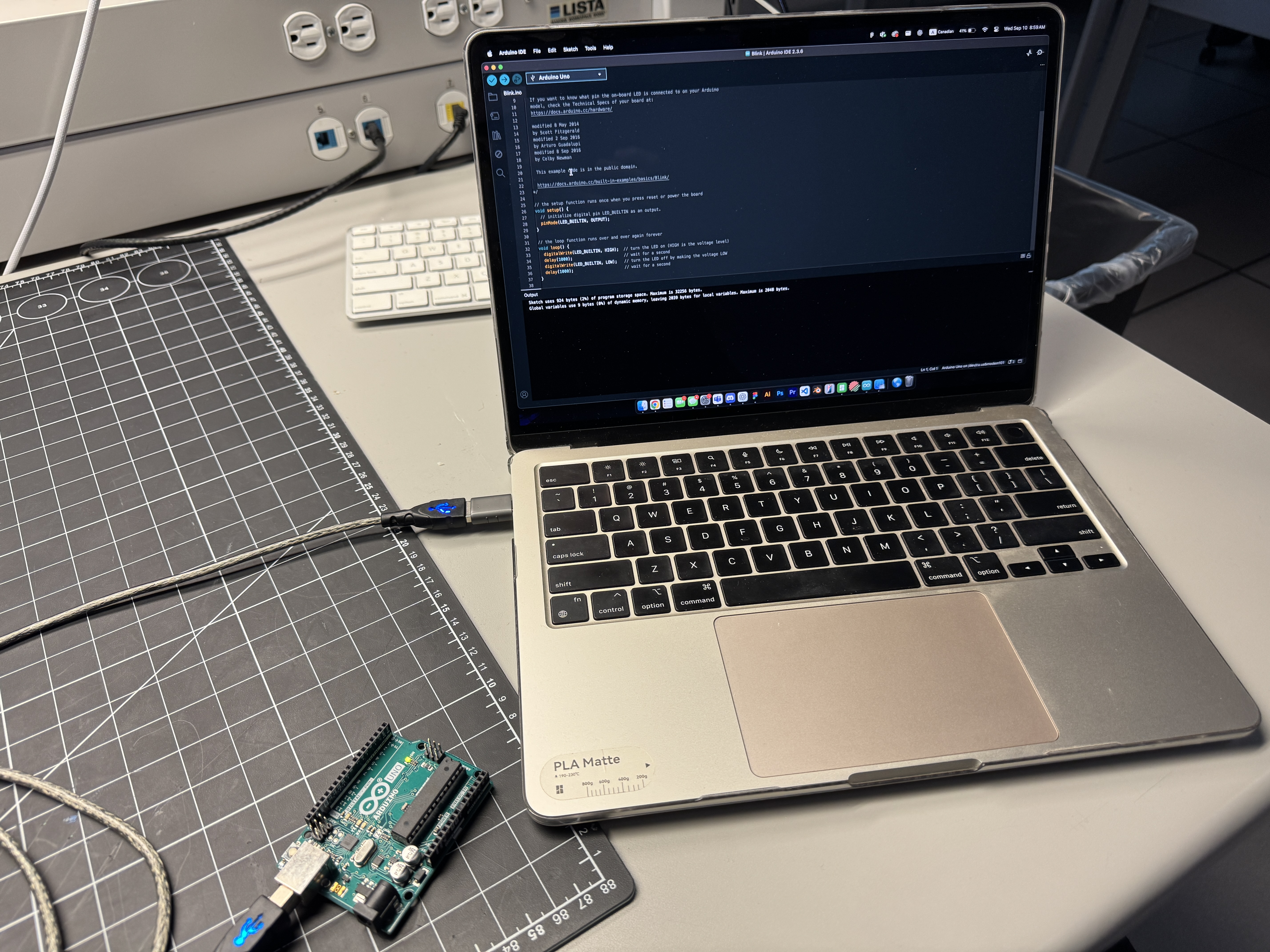 Activity 1 started with Arduino basics. I've used Arduino before for some decently complex projects, but forgot most of it, so this was a great refresher.