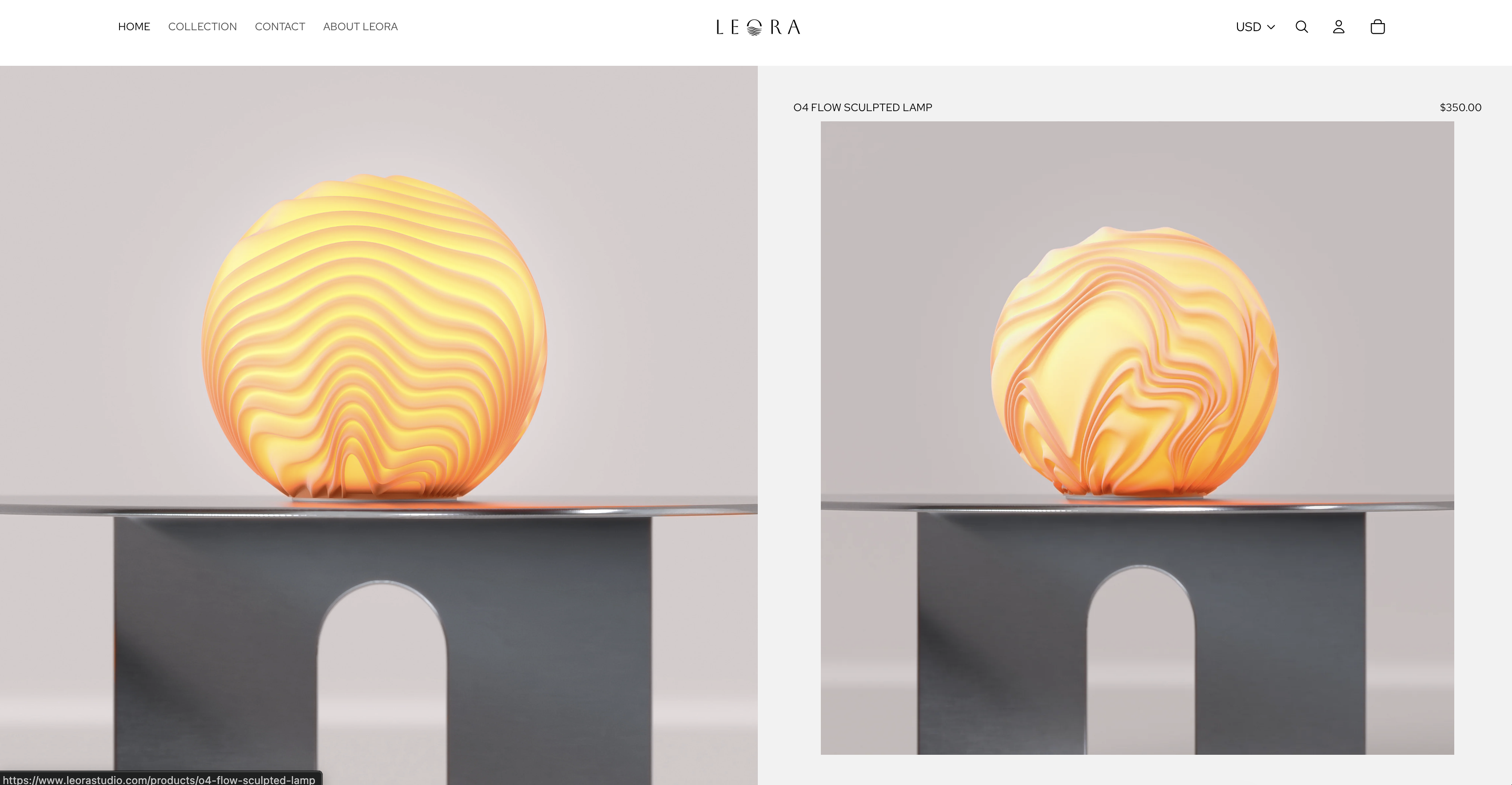 When I started looking for lamp inspirations, one of the very first lamp brands that stood out to me is Leora. They make 3D printed art lamps, which are beautiful, as they are so organic and disperse light in unique ways, which are things I'd love to explore further.