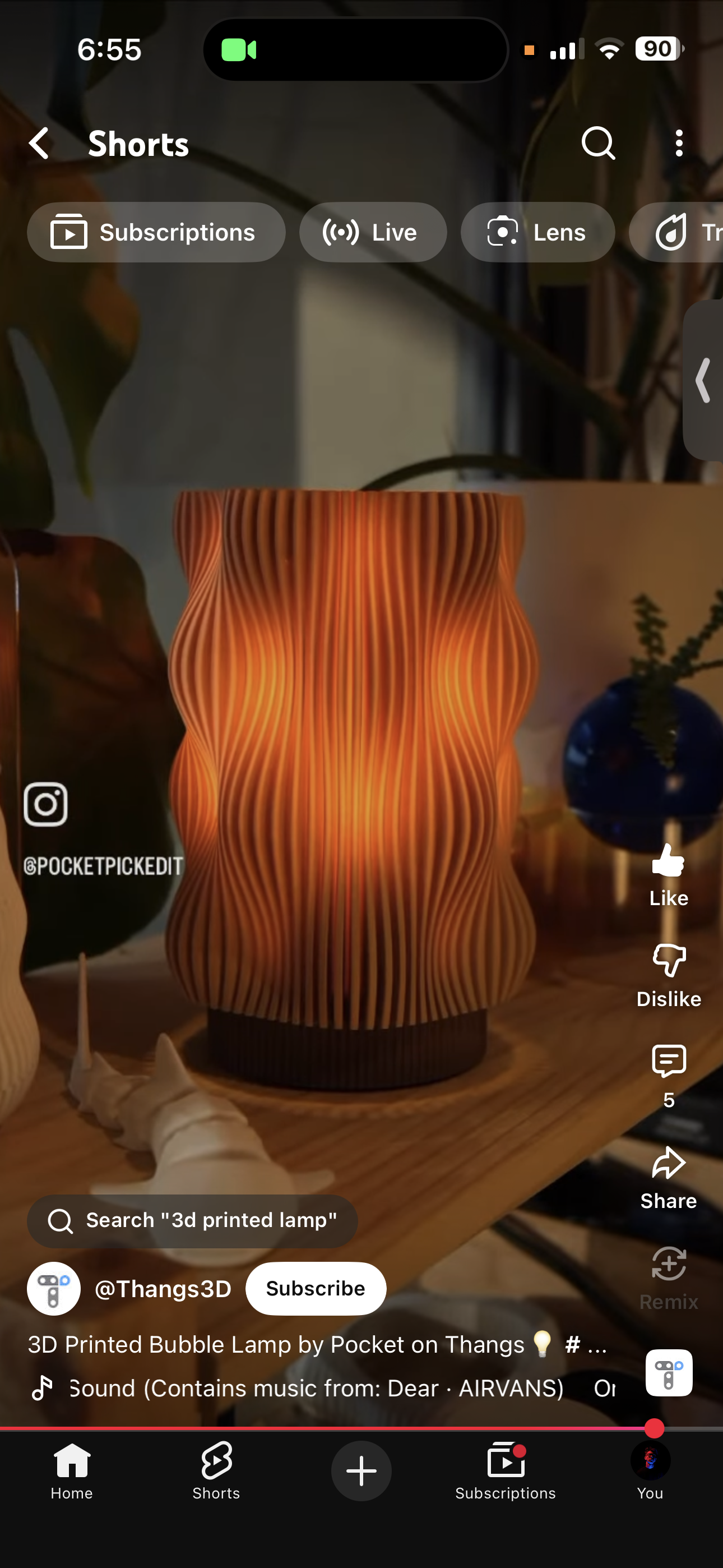 One of my favourite lamp designs that I came across while watching videos on YouTube. I absolutely love the overall form of the lampshade and is something I will experiment with.
